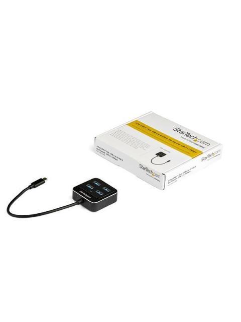 STARTECH  HUB USB-C DE 4 PUERTOS 10.000 MBIT-S NEGRO
