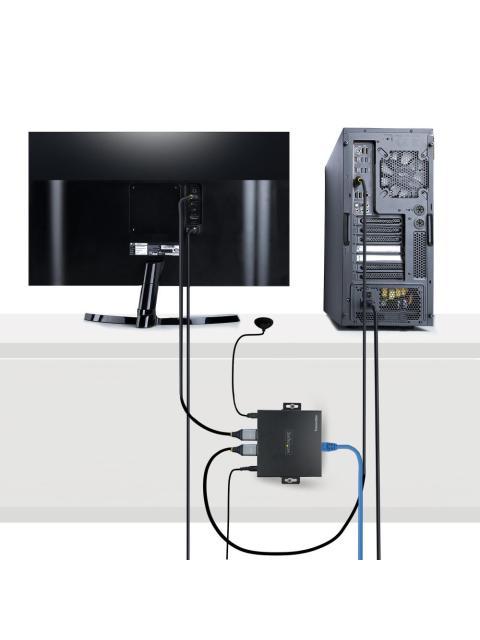 STARTECH  KIT EXTENSOR HDMI CAT5-6 HASTA 70 METROS NEGRO