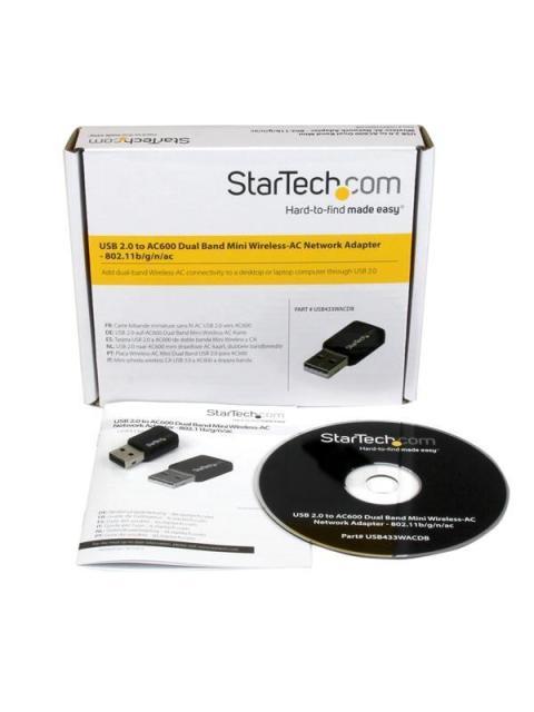 STARTECH  MINI ADAPTADOR DE RED USB 2.0 INALAMBRICO WLAN 433 MBIT-S