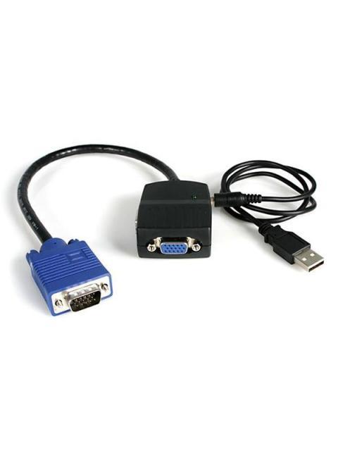 STARTECH  MINI DUPLICADOR DIVISOR DE VIDEO VGA DE 2 PUERTOS USB NEGRO