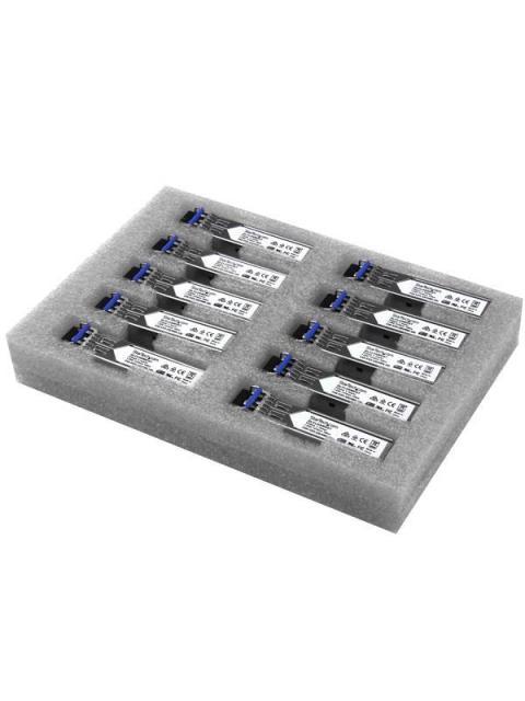 STARTECH  MODULOS TRANSCEPTORES SFPS GIGABIT DE FIBRA PARA CISCO GLC-LH-SMD MINI GBIC LC MULTI-MONOMODO 10KM-550M - PAQUETE DE 10 PIEZAS