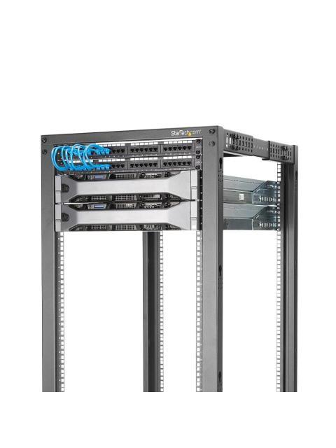 STARTECH  RACK ABIERTO 4 POSTES 18U HASTA 544KG NEGRO