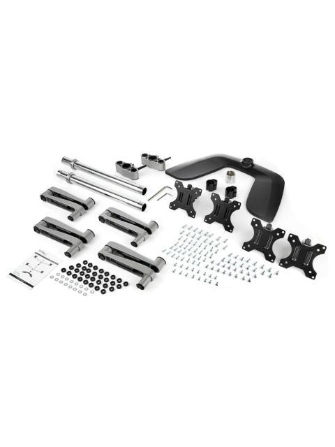 STARTECH  SOPORTE DE ESCRITORIO PARA 4 MONITORES MAX. 32 HASTA 8KG PLATA