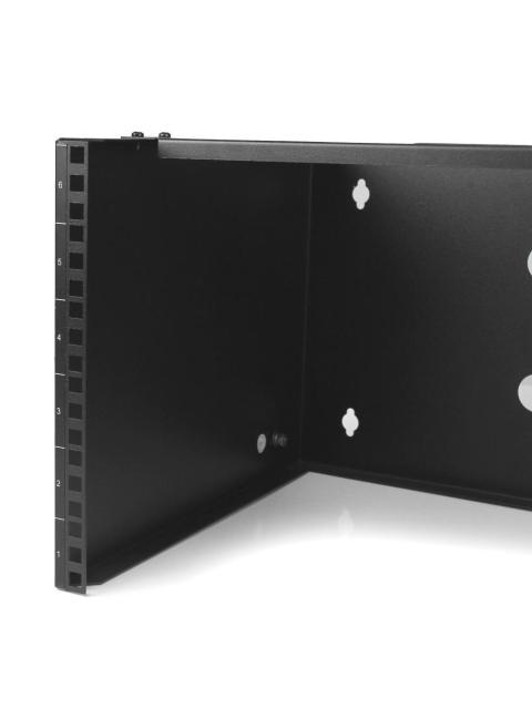 STARTECH  SOPORTE DE MONTAJE EN PARED 6U PARA PATCH PANEL PARCHEO DE 13 NEGRO
