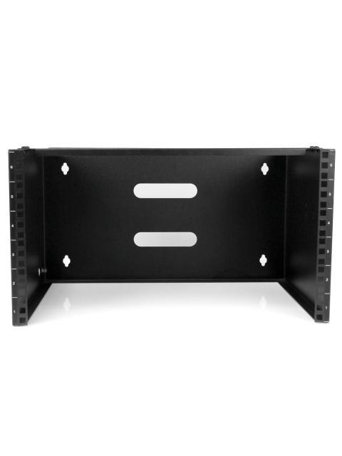 STARTECH  SOPORTE DE MONTAJE EN PARED 6U PARA PATCH PANEL PARCHEO DE 13 NEGRO