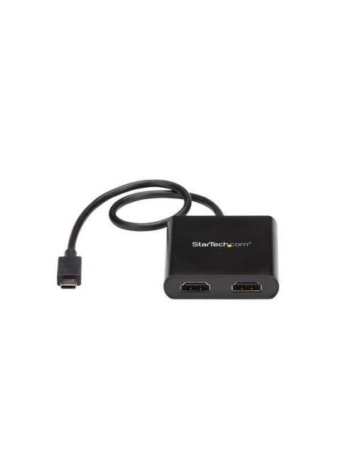 STARTECH  DIVISOR SPLITTER MST USB-C MACHO - 2X HDMI HEMBRA NEGRO