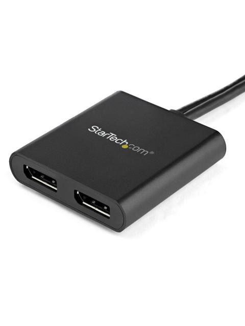 STARTECH  SPLITTER MULTIPLICADOR DISPLAYPORT 1.2 - 2X DISPLAYPORT NEGRO