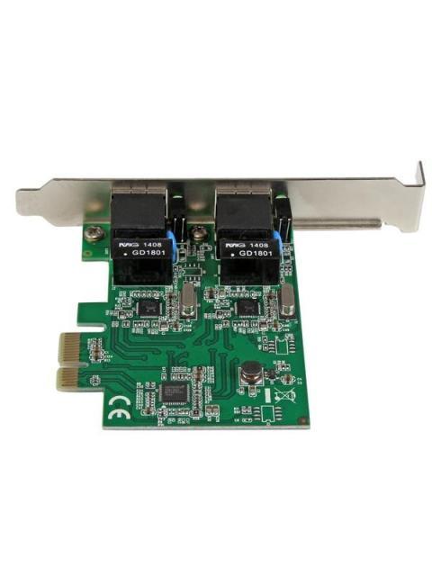 STARTECH  TARJETA DE RED NIC PCI EXPRESS PERFIL BAJO DE 2 PUERTOS GIGABIT ETHERNET RJ-45