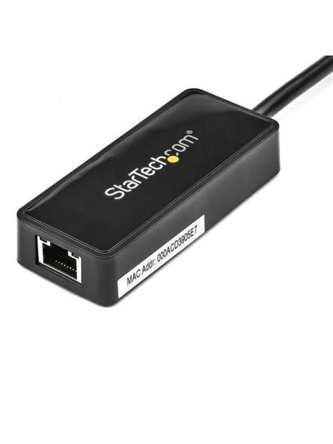 STARTECH  TARJETA ETHERNET EXTERNA USB 3.0 ALAMBRICO 1X RJ-45 NEGRO