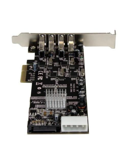 STARTECH  TARJETA PCI EXPRESS CON FUENTE MOLEX 4 PUERTOS USB 3.0 5 GBIT-S