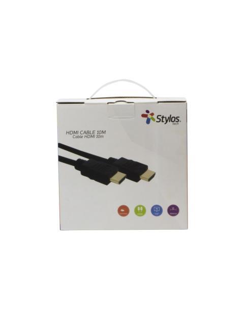 STYLOS CABLE HDMI MACHO - HDMI MACHO 10 METROS NEGRO