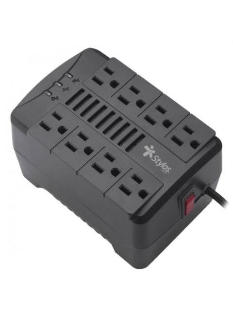 STYLOS REGULADOR STRE480B 480W ENTRADA 120V SALIDA 120V 8 CONTACTOS