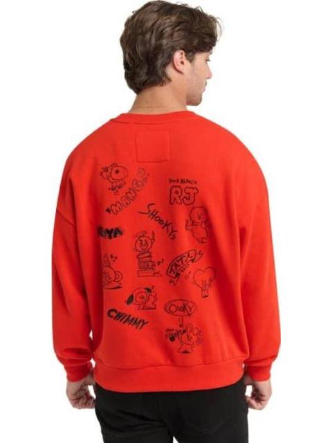 SUDADERA BT21 ROJO BT21