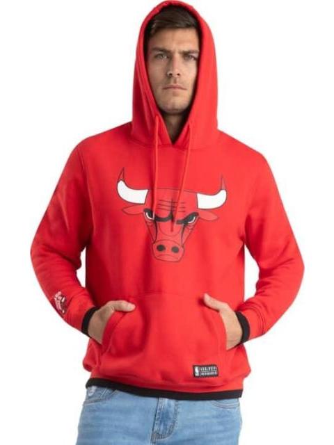 SUDADERA BULLS ROJO NBA