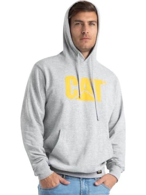 SUDADERA CAT CON CAPUCHA GRIS CATERPILLAR