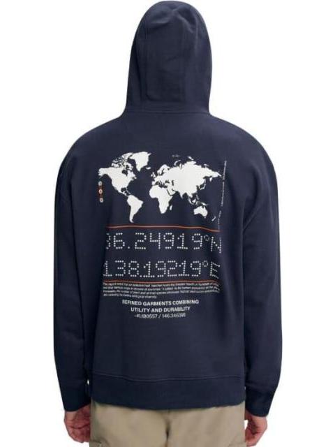 SUDADERA CERRADA CON CAPUCHA AZUL MARINO NEXT CO