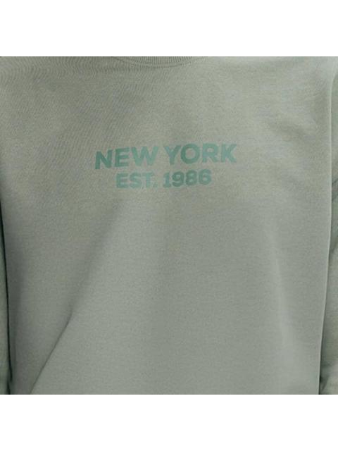 SUDADERA CERRADA CON CAPUCHA VERDE NEXT CO