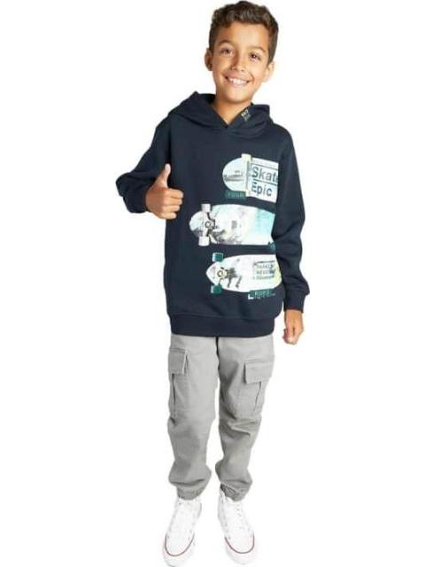 SUDADERA CON CAPUCHA AZUL MARINO NEXT CO