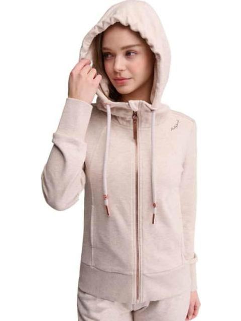 SUDADERA CON CAPUCHA BEIGE HOLLY LAND
