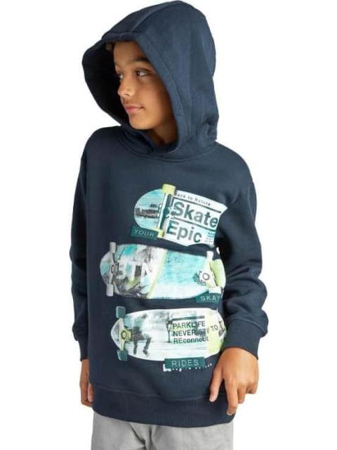 SUDADERA CON CAPUCHA AZUL MARINO NEXT CO