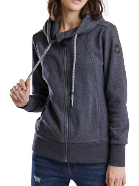 SUDADERA CON CAPUCHA GRIS HOLLY LAND