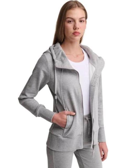 SUDADERA CON CAPUCHA GRIS HOLLY LAND