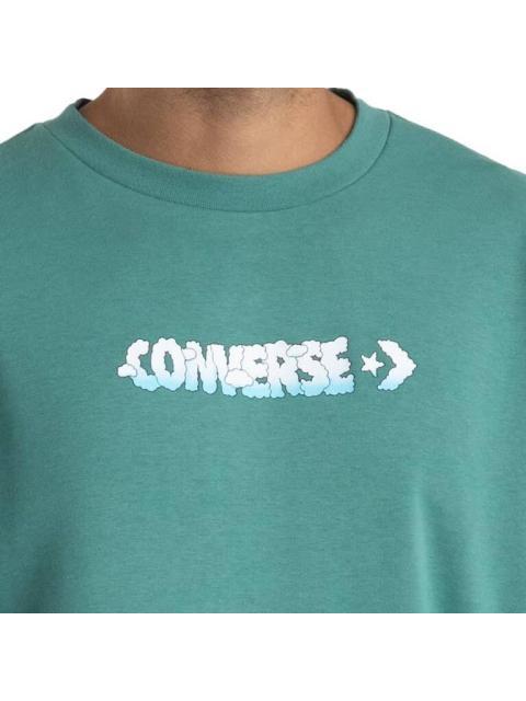 SUDADERA CONVERSE ENTRE LAS NUBES AZUL TURQUESA CONVERSE