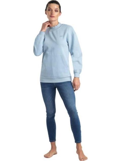 SUDADERA CREW W AZUL SKECHERS1