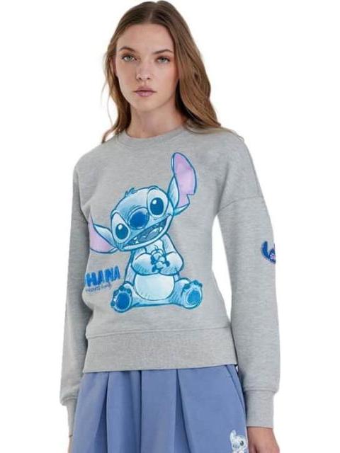 SUDADERA DAMA DAMA GRIS DISNEY