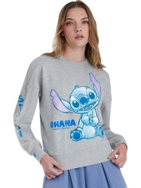 SUDADERA DAMA DAMA GRIS DISNEY