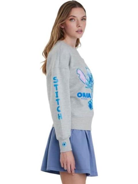 SUDADERA DAMA DAMA GRIS DISNEY