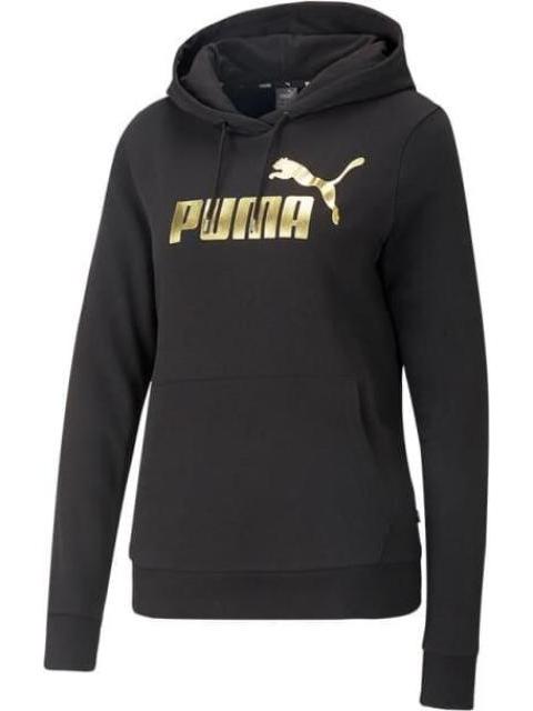 SUDADERA ESSENTIALS+ LOGO METALICO NEGRO PUMA