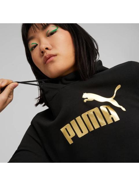 SUDADERA ESSENTIALS+ LOGO METALICO NEGRO PUMA