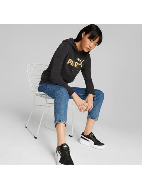 SUDADERA ESSENTIALS+ LOGO METALICO NEGRO PUMA