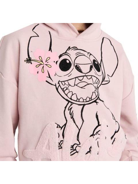 SUDADERA ESTAMPADA APLICACIONES PALO DE ROSA DISNEY