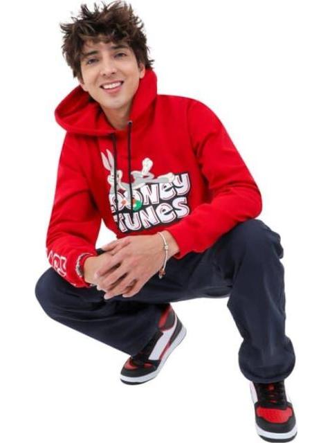 SUDADERA LOONEY TUNES ROJO K-SWISS