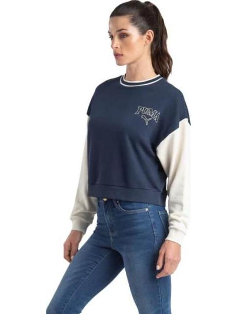 SUDADERA PUMA SQUAD AZUL MARINO PUMA