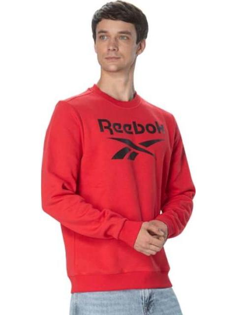 SUDADERA REEBOK IDENTITY BIG LOGO FLEECE CREW ROJO REEBOK