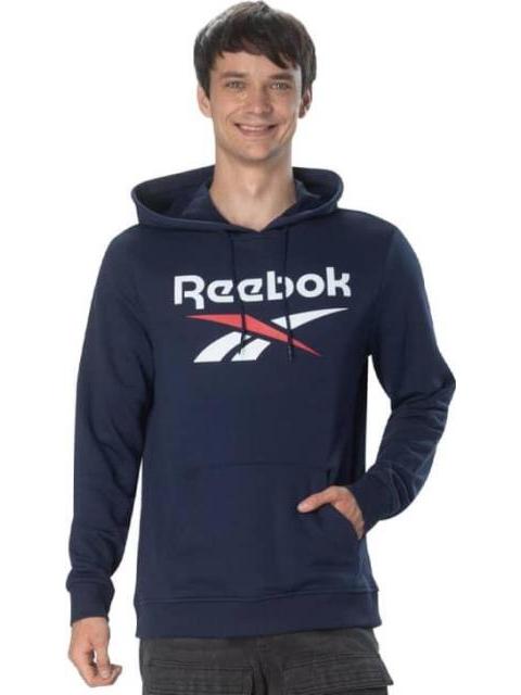 SUDADERA REEBOK IDENTITY BIG LOGO FT HOODIE AZUL REEBOK