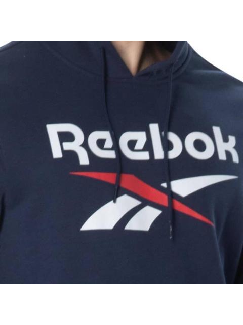 SUDADERA REEBOK IDENTITY BIG LOGO FT HOODIE AZUL REEBOK