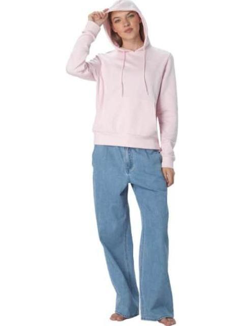 SUDADERA RI SL FRENCH TERRY HOODIE ROSA REEBOK