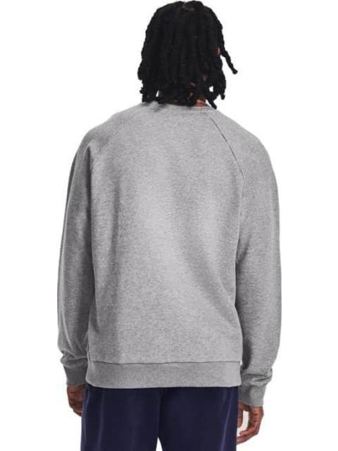 SUDADERA UA RIVAL FLEECE CREW GRIS UNDER ARMOUR MEXICO