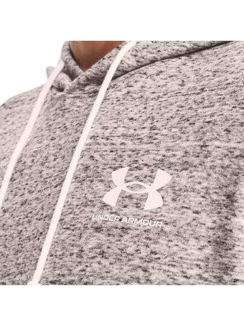 SUDADERA UA RIVAL TERRY GRIS UNDER ARMOUR MEXICO