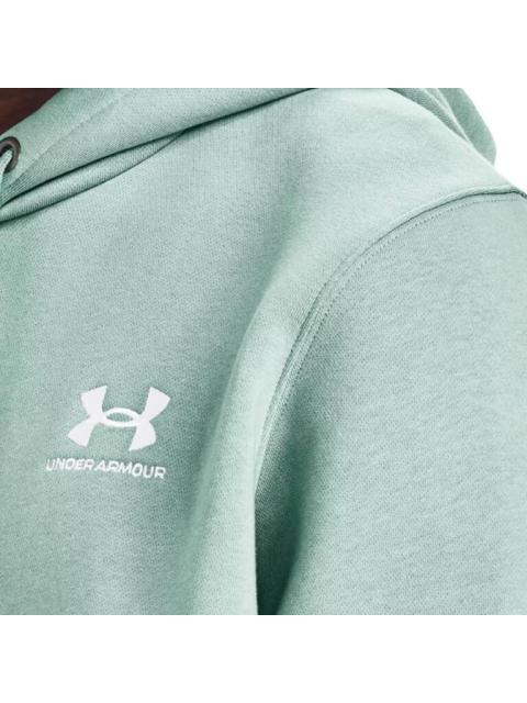SUDADERA UA RIVAL TERRY HOODIE VERDE UNDER ARMOUR MEXICO
