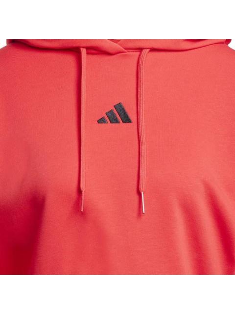 SUDADERA W 3S FT CRO HD ROJO ADIDAS