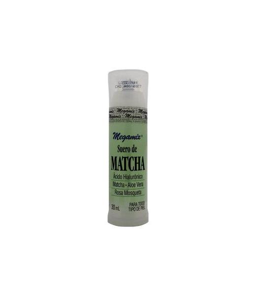 SUERO DE MATCHA 30 ML ACIDO HIALURONICOMATCHA ALOE VERA ROSA MOSQ MEGAMIX