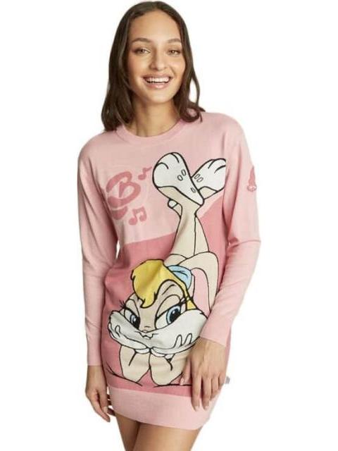 SUETER DAMA PALO DE ROSA LOONEY TUNES