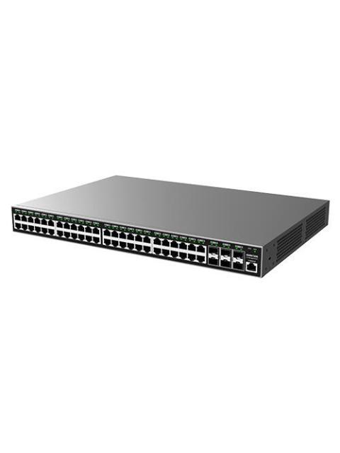 SWITCH ADMINISTRABLE CAPA L2+ 48 PTOS GIGABIT + 6 SFP POE HASTA 400W DE SALIDA COMPATIBLE CON GWN CLOUD