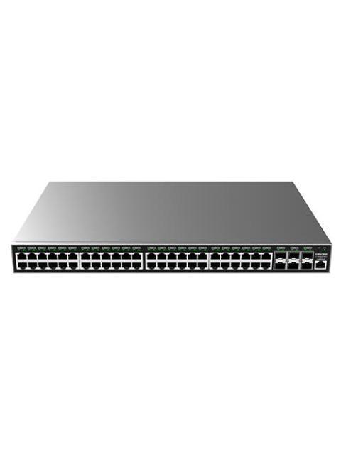 SWITCH ADMINISTRABLE CAPA L2+ 48 PTOS GIGABIT + 6 SFP POE HASTA 400W DE SALIDA COMPATIBLE CON GWN CLOUD