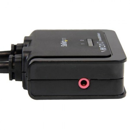 STARTECH  SWITCH KVM DE 2 PUERTOS HDMI USB AUDIO CON CABLES INTEGRADOS